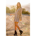 Vera-Snake Print Ruffle Dress