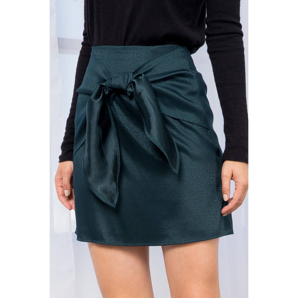 Bethany -Front Tie Mini Skirt