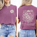 God Is Good, All The Time, Flowers, Gospel, Faith Tshirt Comfort Colors T-Shirt