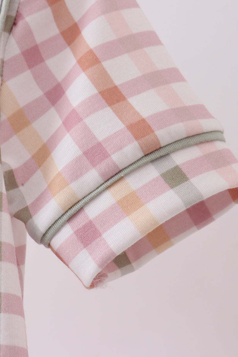 Lamb of god applique plaid bubble