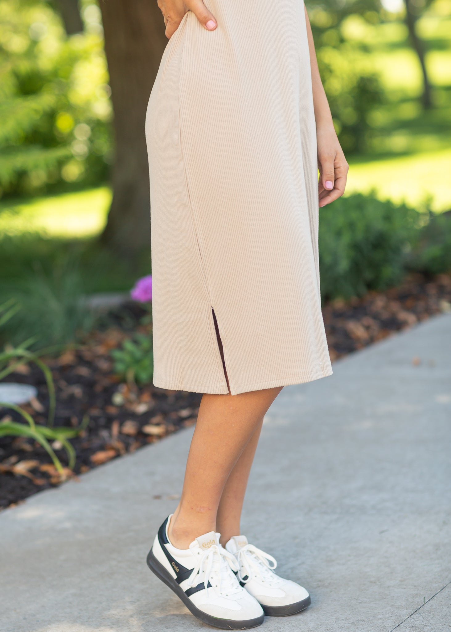 Baylor Soft Ribbed T-Shirt Dress