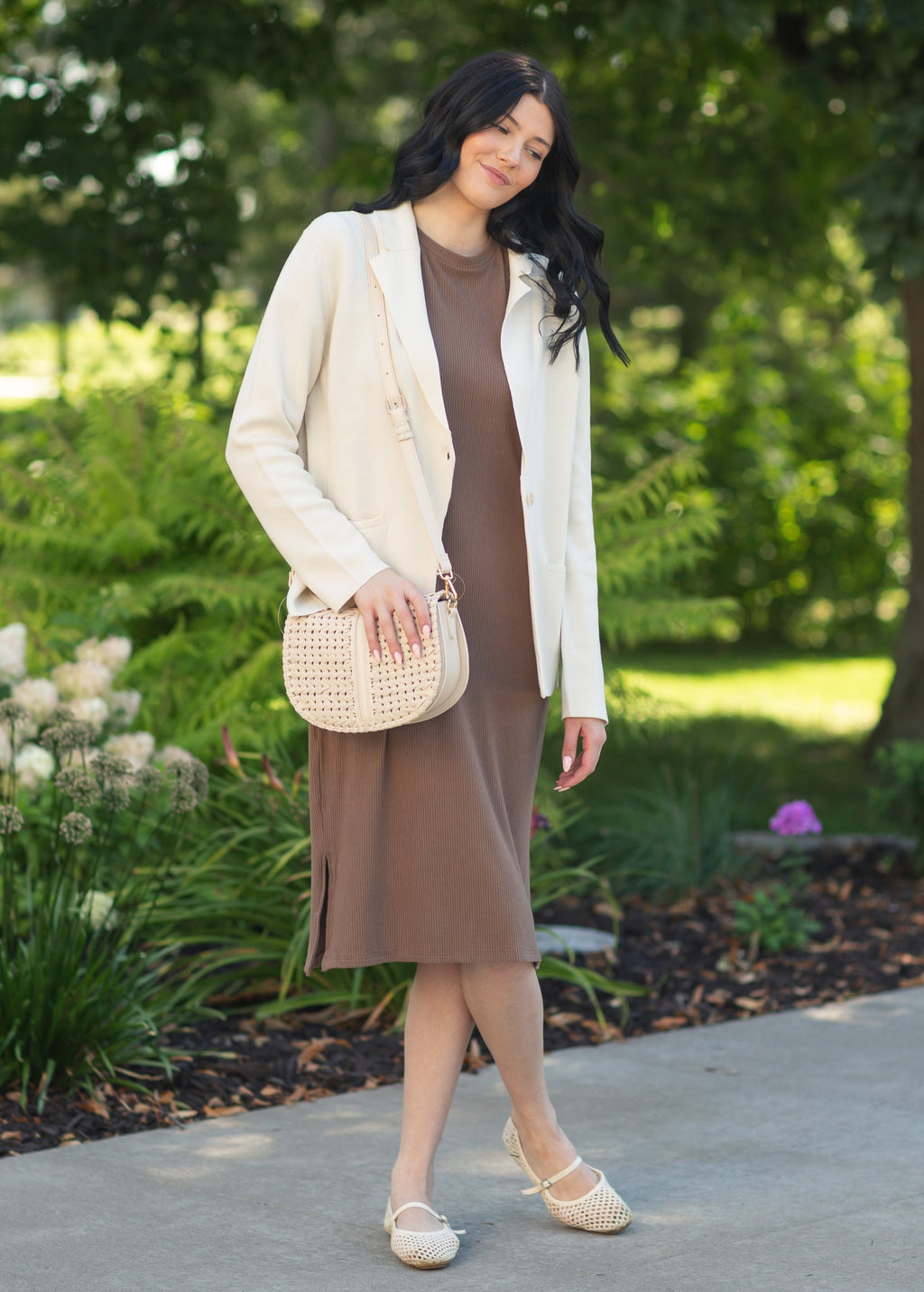 Baylor Soft Ribbed T-Shirt Dress