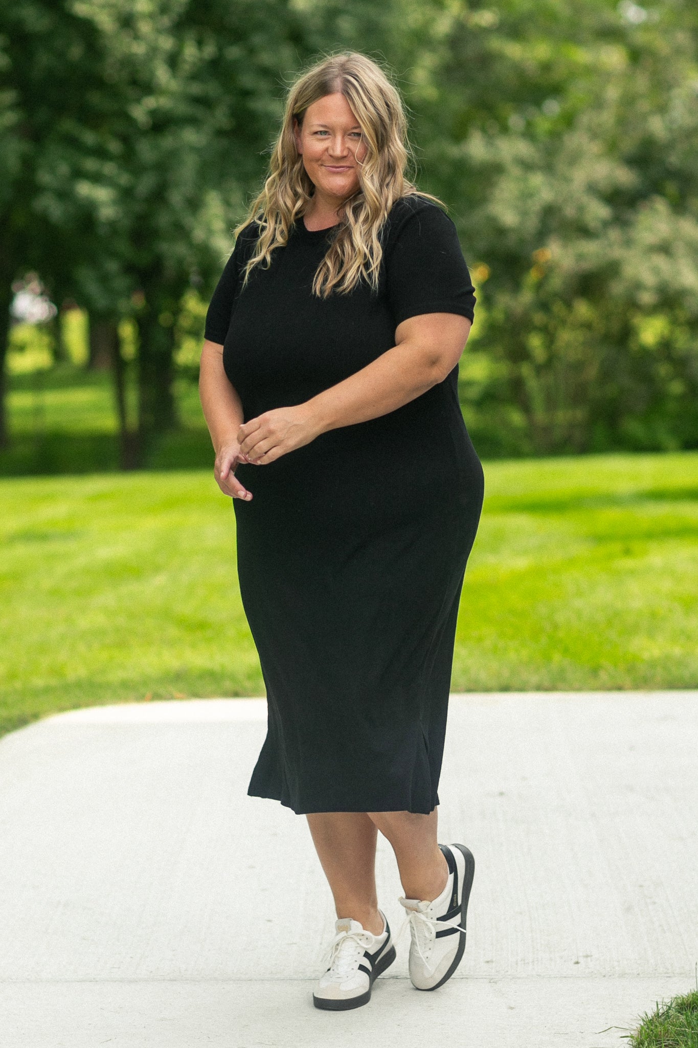 Baylor Soft Ribbed T-Shirt Dress