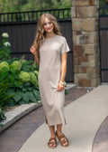 Baylor Soft Ribbed T-Shirt Dress